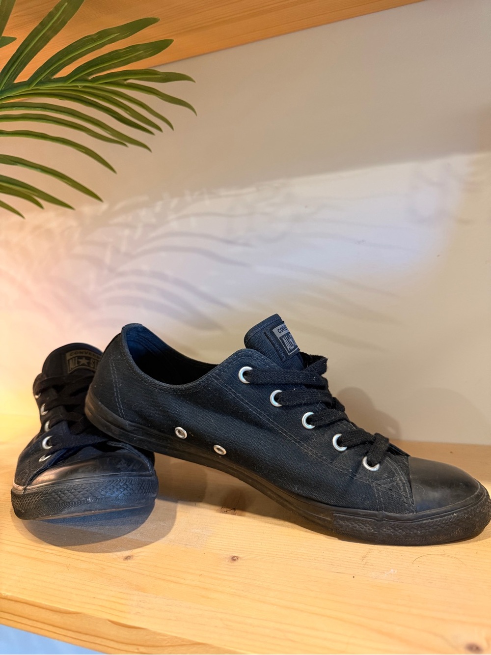 Converse Black Kids Low-Top Canvas Sneakers